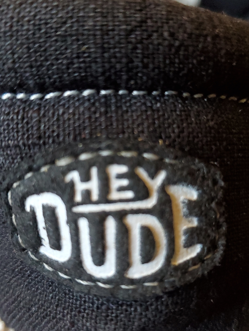Hey Dude Wendy Boho Cow Print Slip-On Sneakers - Black & White Sz 8 - Picture 8 of 9